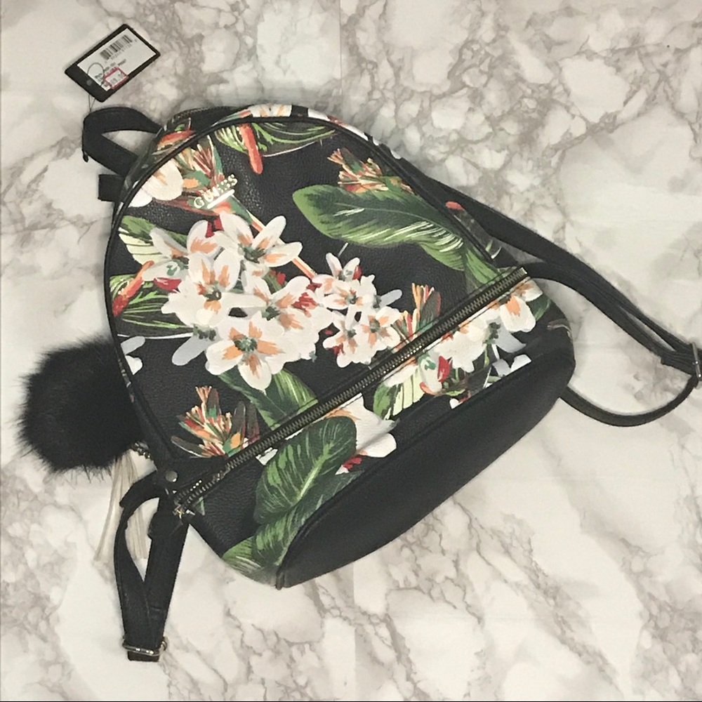 Guess Floral Print Mini Backpack